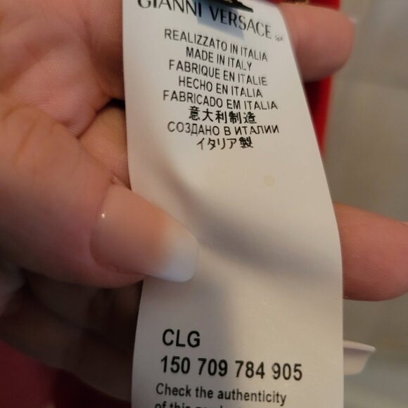 RED VELVET VERSACE MEDUSA ZIP UP JACKET - Picture 6 of 7